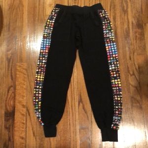Emoji Jogger Pants with Front Pockets